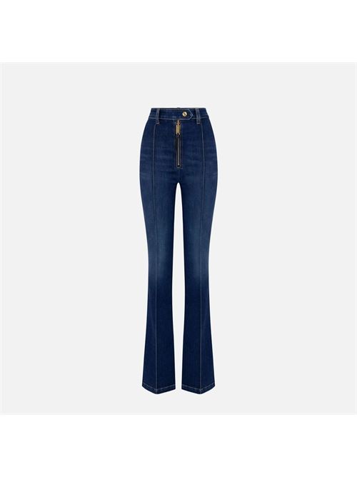 Jeans a zampa in cotone stretch con nervature ELISABETTA FRANCHI | PJ27D46E246E2104